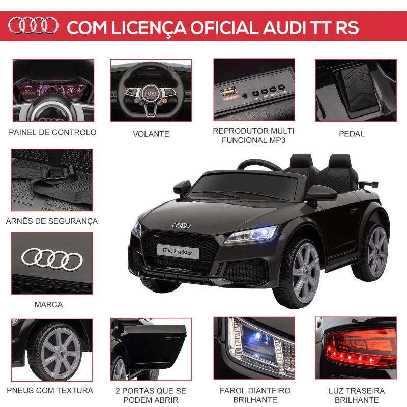 AUDI TT RS Roadster ministand.pt carros elétricos para crianças