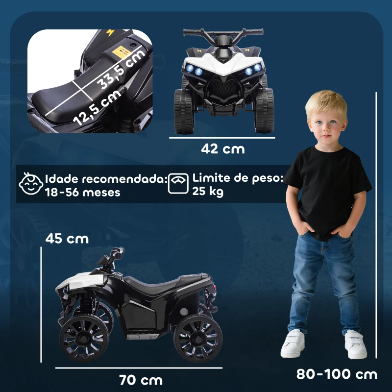 Quad Elétrico 6v ministand.pt carros elétricos motos elétricas para crianças