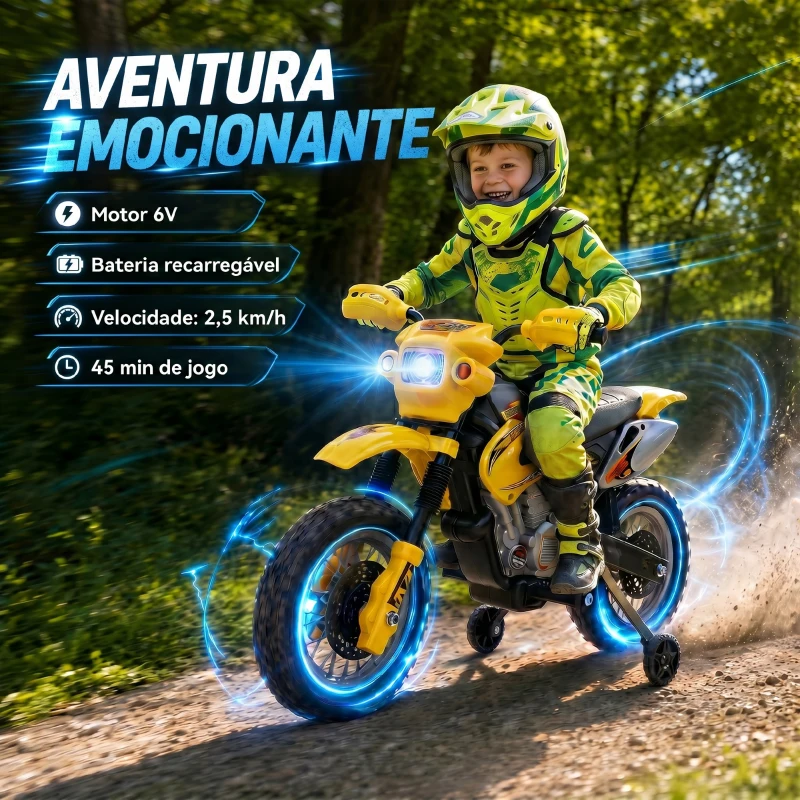 Motocross Moto Action 6V ministand.pt motas e carros elétricos para crianças